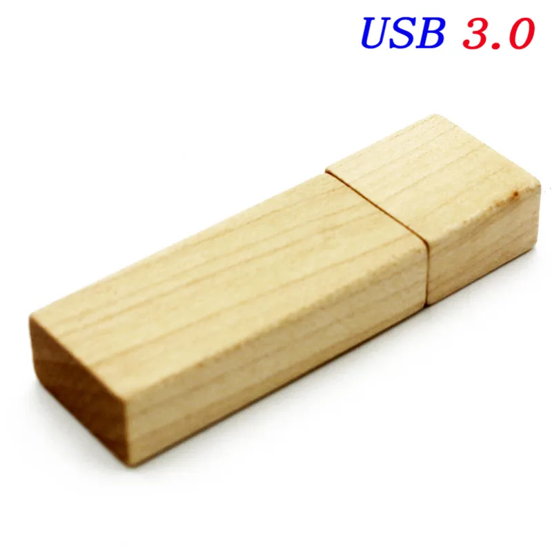Maple wood JASTER Высокоскоростной USB 3,0 Пользовательский логотип Деревянная Карта памяти usb флэш-накопитель 4 ГБ 8 ГБ 16 ГБ 32 ГБ U диск свадебный подарок - Цвет: Maple wood