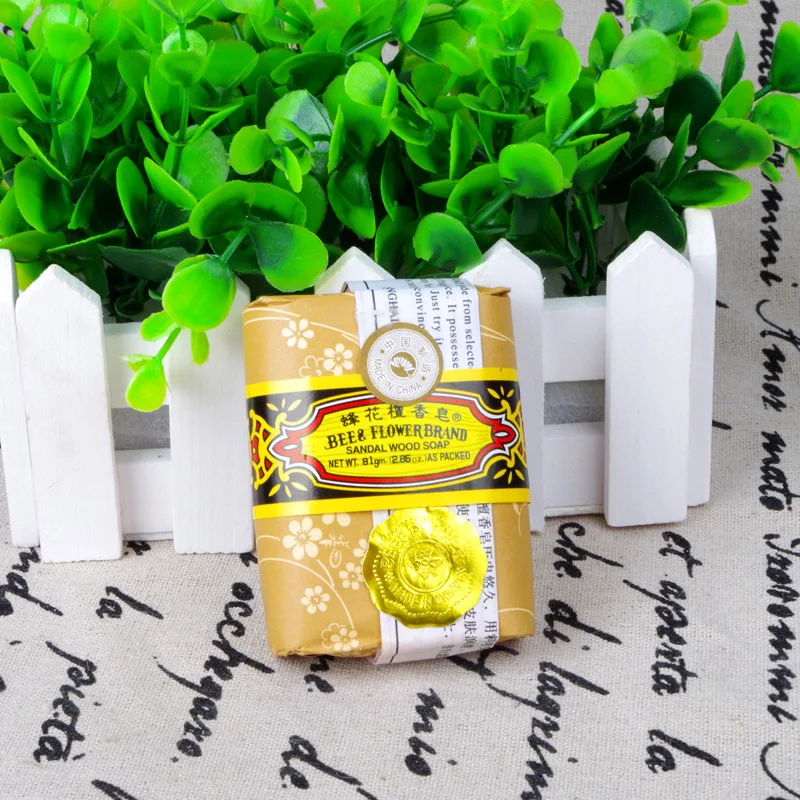 81g мини мыло пчелы цветок сандалового дерева от акне Ванна удаления клещей