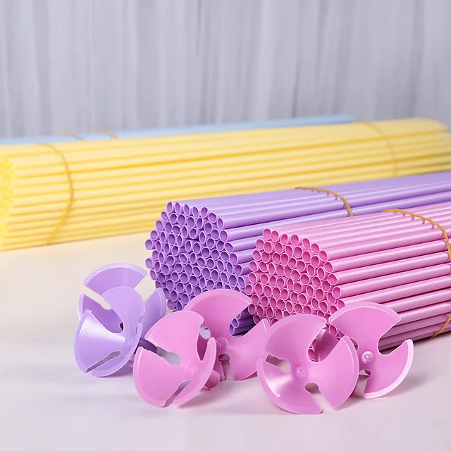 20pcs balloon sticks Подставка для воздушных шаров на день рождения, свадьбу, вечерние держатель для шарика, Пластиковая Палочка для воздушных шаров, украшения для дня рождения, для детей и взрослых - Цвет: 20pcs balloon sticks