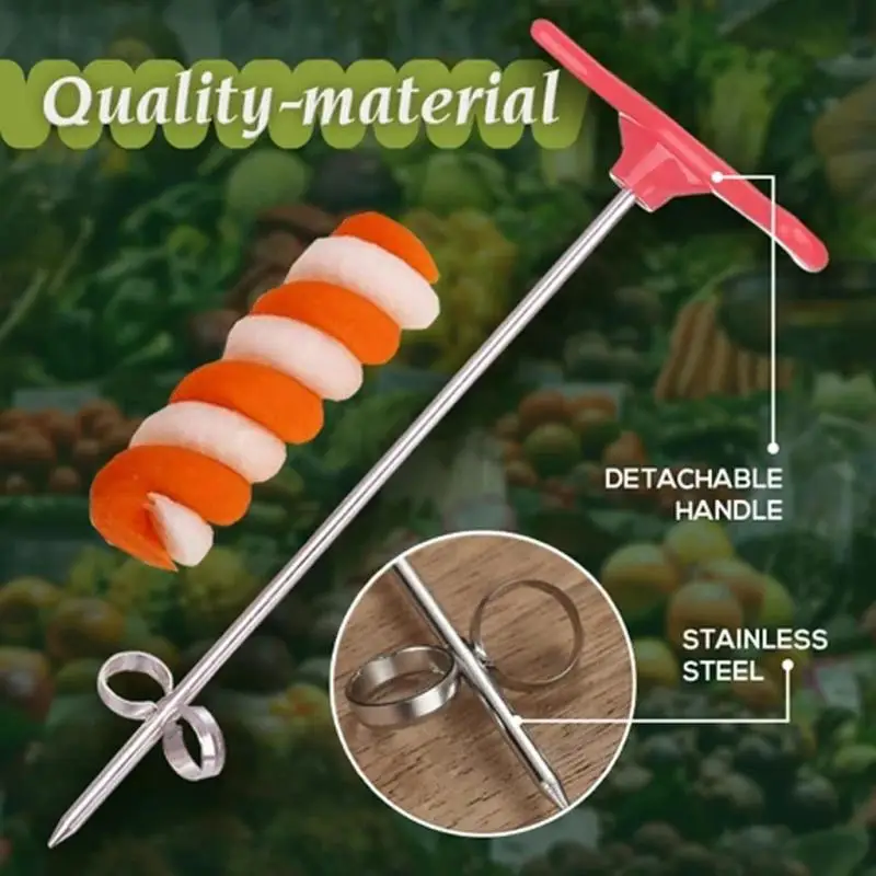 Hot Sale Rotating Machine Manual Spiral Cutter Slicer Radish Potato Creative Vegetable Fruit Kitchen | Дом и сад