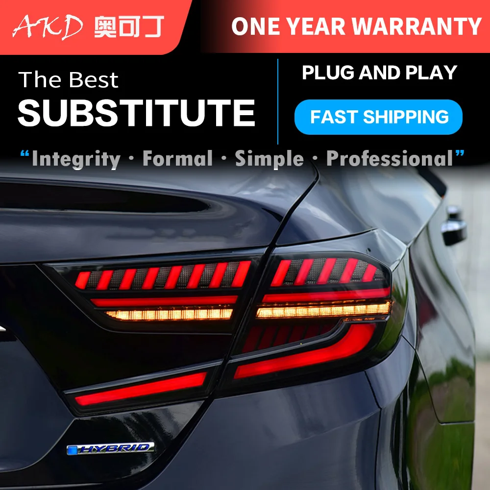 

CG Car Styling Tail Lamp For Honda Accord 2018 2019 Taillights LED Rear Lamp DRL Turn Signal LED Auto Parts