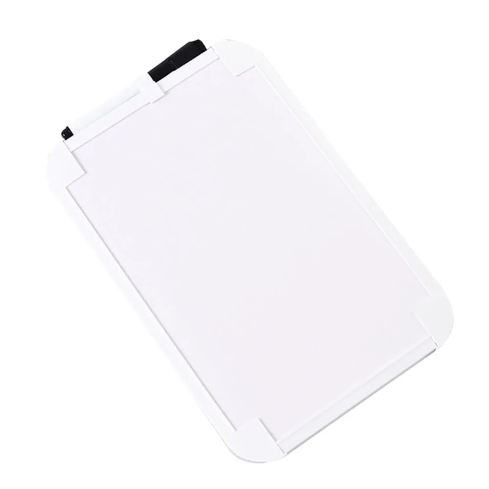 

1pc Kids Magnetic Dry Erase White Board Single-sided Whiteboard with Pens