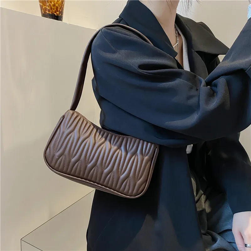 

New Crossbody Bags for Women Ladies Designer Handbags PU Leather Candy Color Diamond Underarm Bag Fashion Simple Shoulder Bag