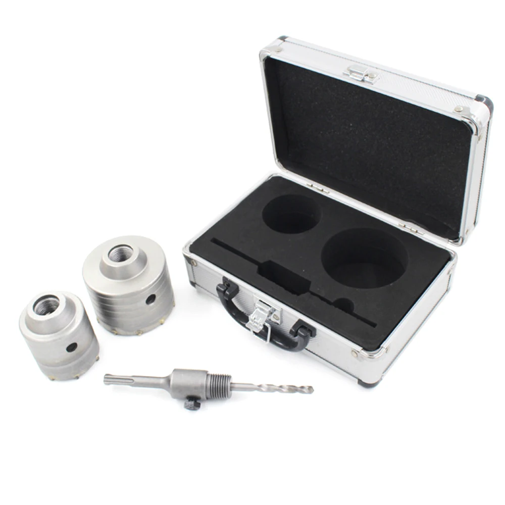 

3 шт./компл., электрический молоток, сверло, настенное отверстие, полое сверло, кондиционер, настенное отверстие, сверление, алюминиевая коро...