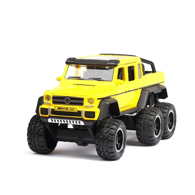 3210Z-YL 1:32 Масштаб AMG G63 6X6 пикап Внедорожник внедорожный металлический сплав модель автомобиля литые автомобили игрушки для детей Подарки для детей - Цвет: 3210Z-YL