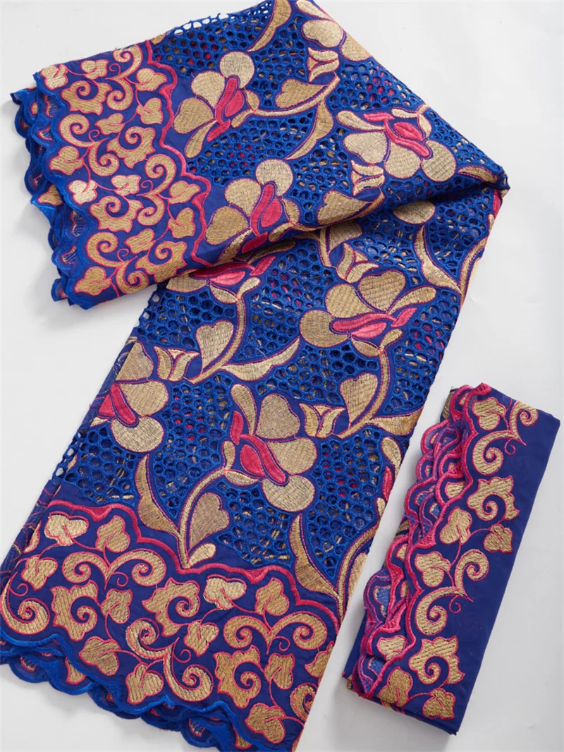 Африканская кружевная ткань Kalume 5 + 2 ярда красная швейцарская вуаль нигерийская