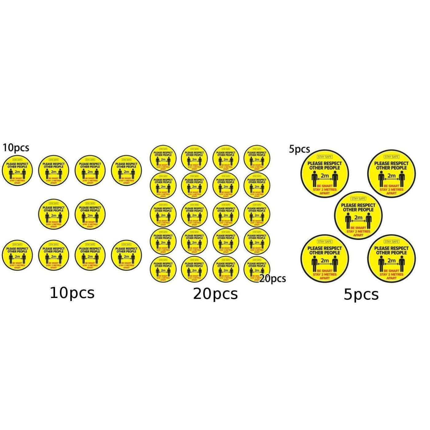 5/10/20 шт наземный стикер s Social Distancing Shop напольный Знак 30 см Противоскользящий