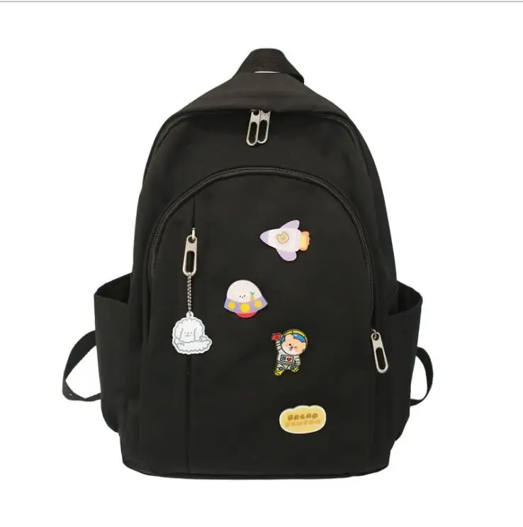 

Very good Simple backpacks for middle school students. Korean version of the trendy large capacity outdoor travel backpack