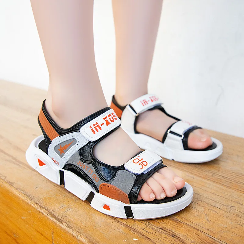 

Summer 2021 Girls Sandals Children's Beach Shoes 2021 New Fashion Sandals For Girls Princess Leather Casual Shoes Size 28-38