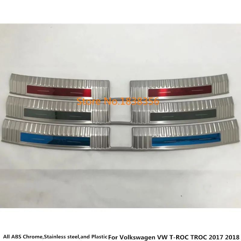 Внутренняя отделка заднего бампера Накладка на порог из нержавеющей стали