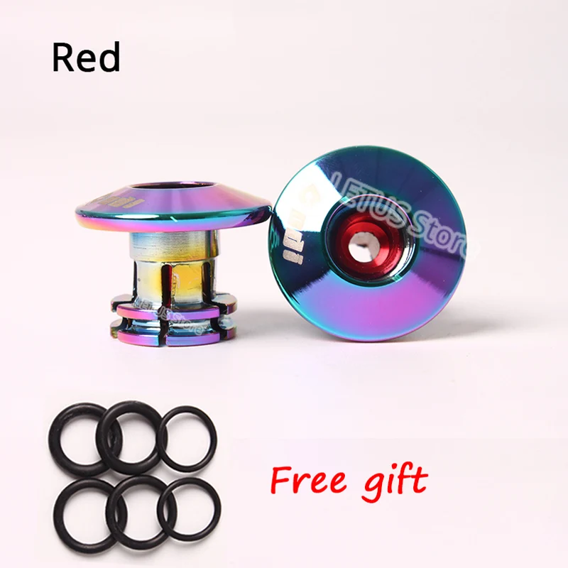 1pair Red ODI 2 шт крышки для руля MTB противоскользящие прочные Заглушки для велосипедной рукоятки MTB велосипедные легкие Заглушки для BMX DH FR балансировочный автомобиль - Цвет: 1pair Red