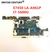 for dell latitude e7450 laptop motherboard cn 0y15c1 0y15c1 zbu10 la a961p i7 5600u mainboard 100 tested original work