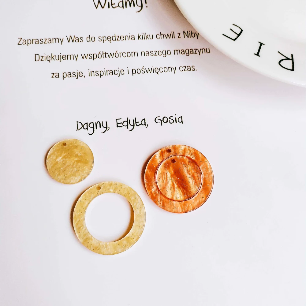 Круглые серьги подвески из уксусной кислоты аксессуары для сережек материал