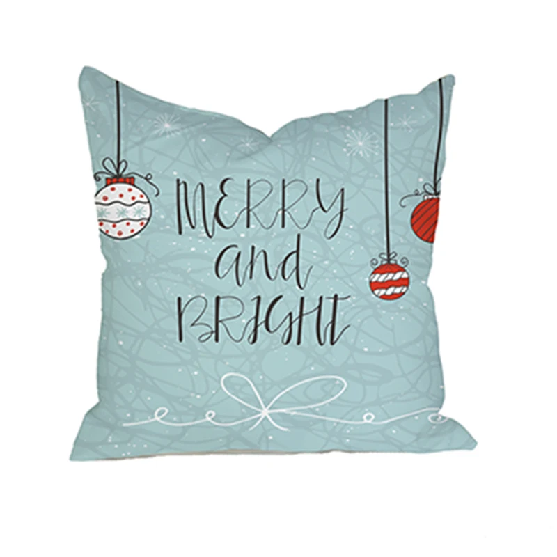 Новые рождественские украшения для дома Новый год 4 стиля наволочка мягкой