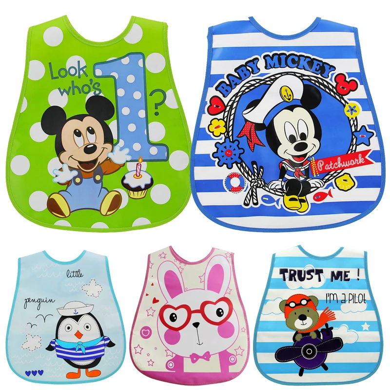 Детские слюнявчики из материала Eva водонепроницаемые с рисунком для маленьких