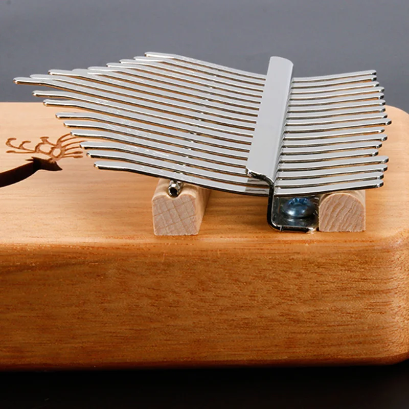 

Thumb Piano Kalimba 17 Key Engrave Solid Wood Key Fingers Kalimba Manual Portable Teclado Musical Music Instrument DE50MZ