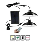 Настенный светильник с абажуром на солнечной батарее, уличный комнатный подвесной светильник с зарядкой от солнечной энергии для двора, сада, дорожек, аварийная лампа с кабелем 36 м