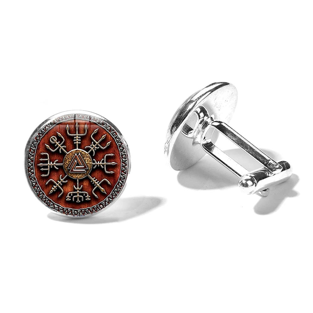 SONGDA Vegvisir Викинг Компас для мужских рубашек с кубический цирконий классические