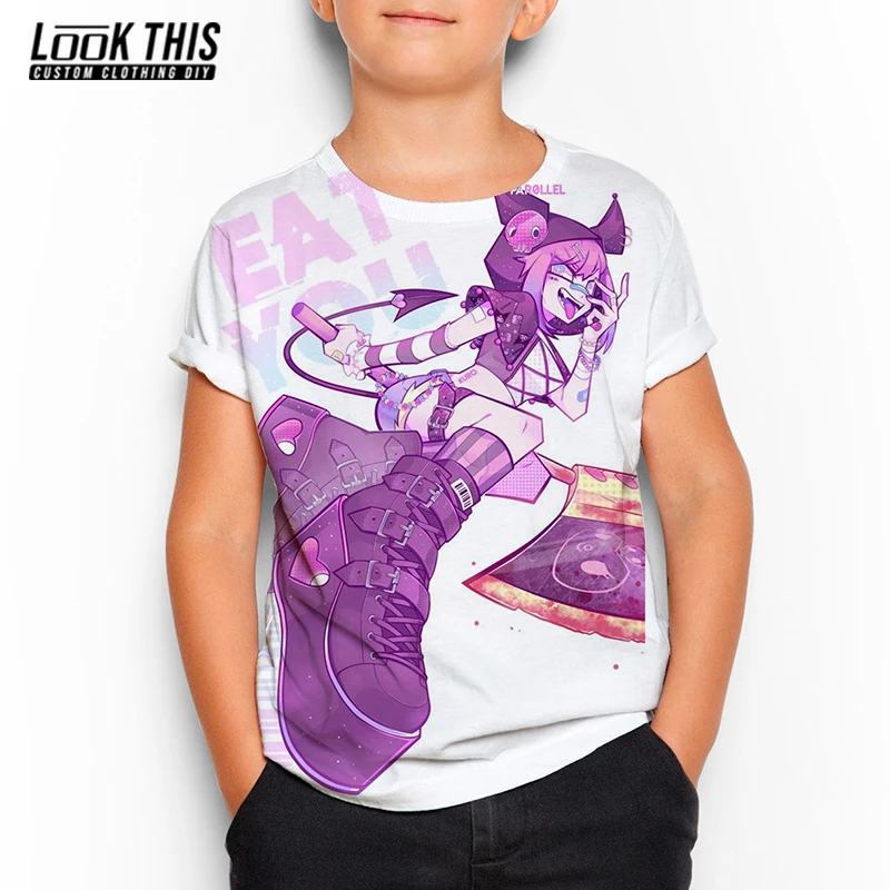 

3d Funny Anime T-shirts Harajuku Children's T Shirts Boys Girls Cartoon Short Sleeve Tops Summer 2021 Hot Childs Clothes T Shirt