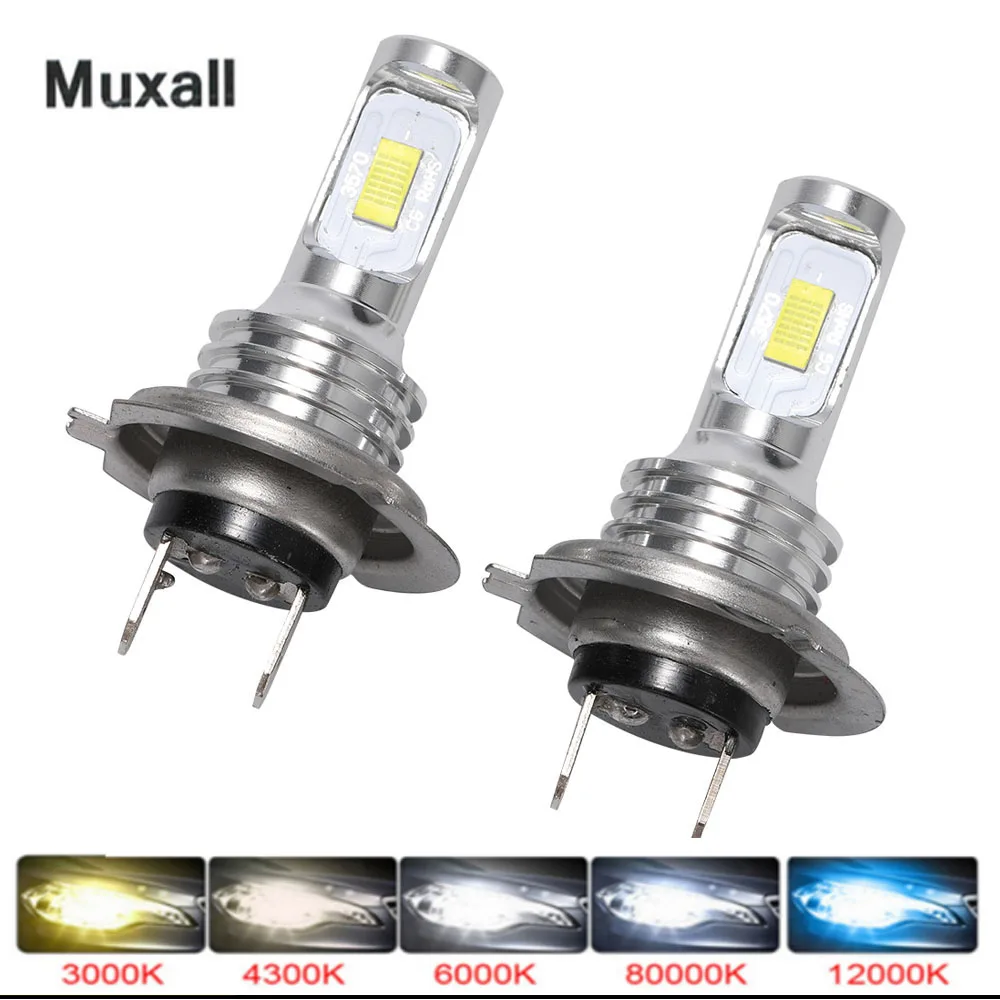 

Muxall CSP LED Turbo Auto Car Headlight Bulbs 80W H1 H7 H11 H8 9005 9006 HB3 HB4 Lamps Luces Auto 881 880 Fog Light 6000K 4300K