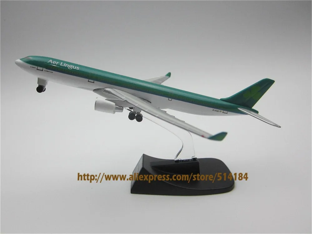 

13cm Metal Aircraft Plane Model Air Aer Lingus A330 Airways Airbus 330 Airlines Airplane Model w Wheels Stand Toy Gift