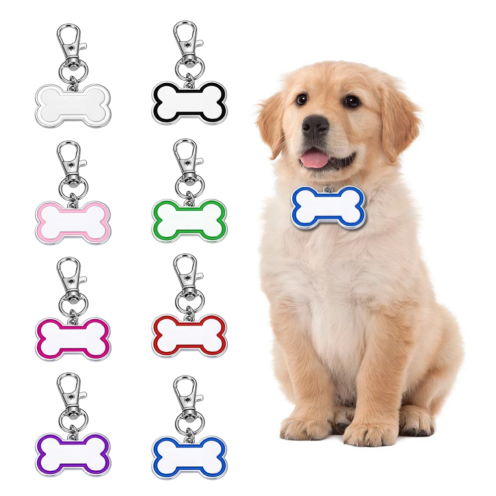 

Personalized Anti-lost Custom Dog ID Tag Bone Keyring Engraved Pet Dog Cat Puppy ID Keychain Stainless Steel Name Tel Keychain