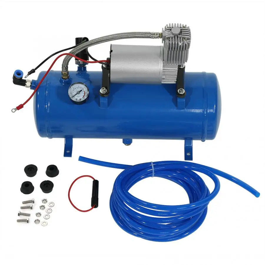 Женские туфли лодочки 150psi 12V воздушный компрессор с 6 литров насос подкачки шин