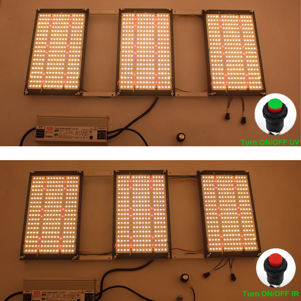 2021 новейший Samsung LM301H 320 Вт приглушаемая Квантовая V4 световая панель Led Grow Llight UV/IR