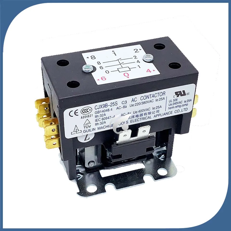 Новые детали CJX9B 25S/D Guilin контактор переменного тока 220V25A|air conditioning parts|parts air