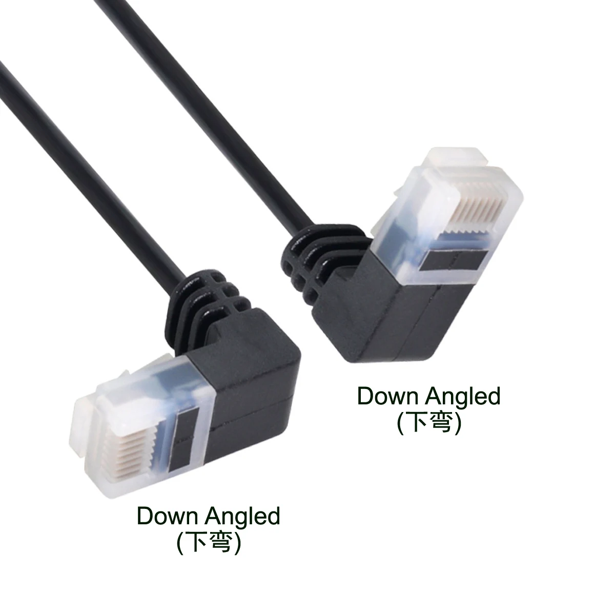 Сетевой кабель Cablecc CY Cat6 ультратонкий RJ45 под углом 25 см UTP патч-корд 90 градусов Cat6a