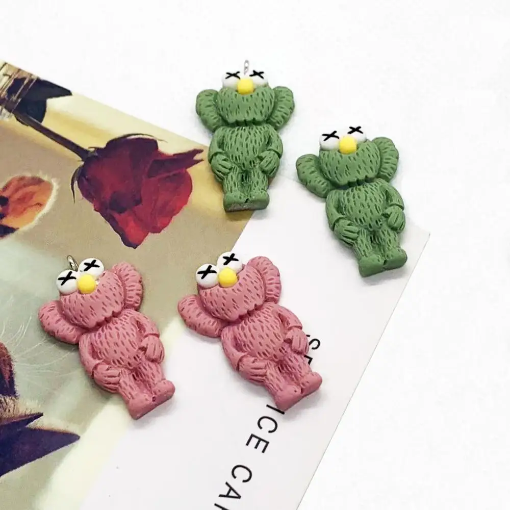 10 шт. 19*28 мм Kawaii полимерные Стразы плоские с оборота кабошон скраб животных