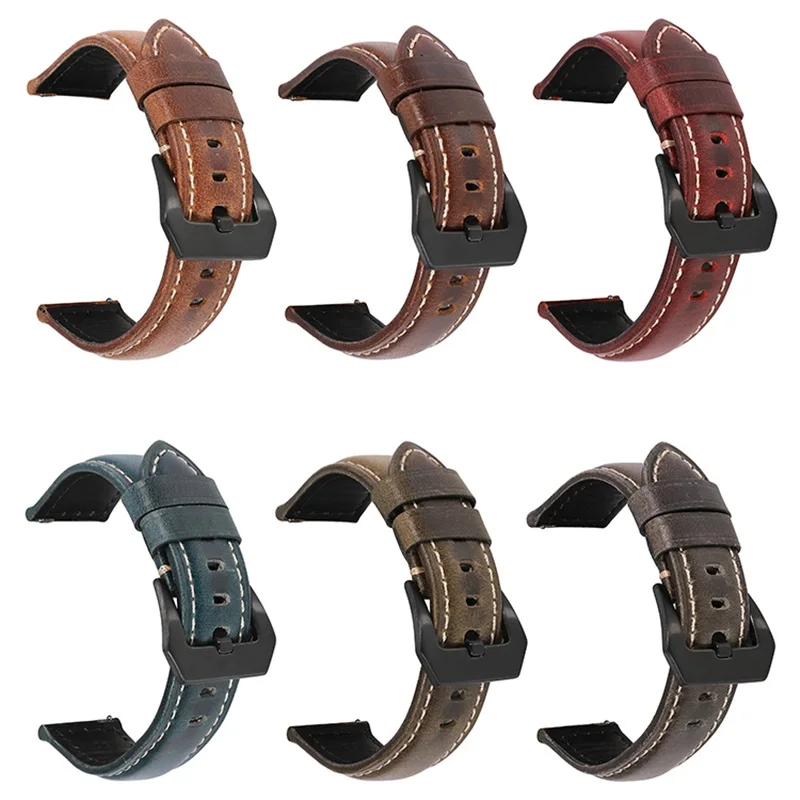 Ремешок из натуральной кожи для мужских и женских часов Panerai Omega - Цена: 