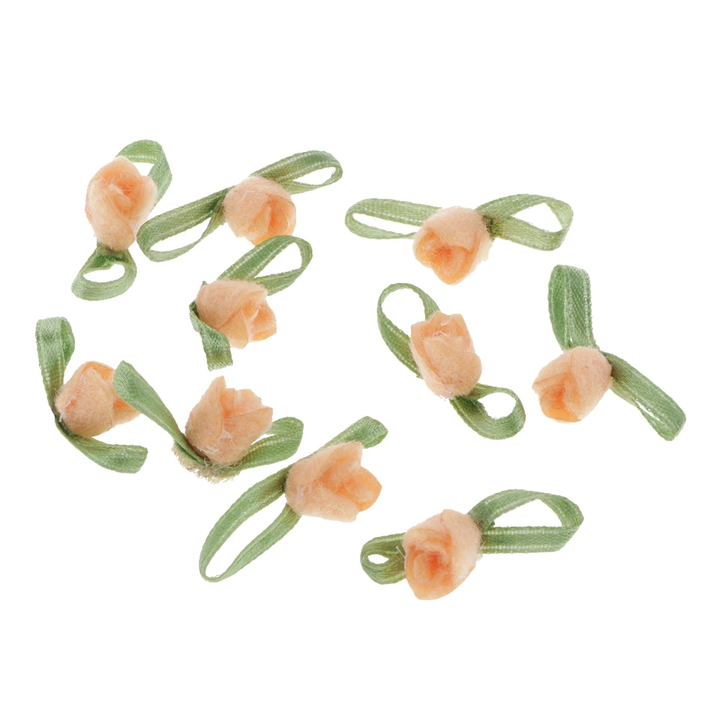 10x фетр атласная лента розовый бант с цветами украшения для Свадебная