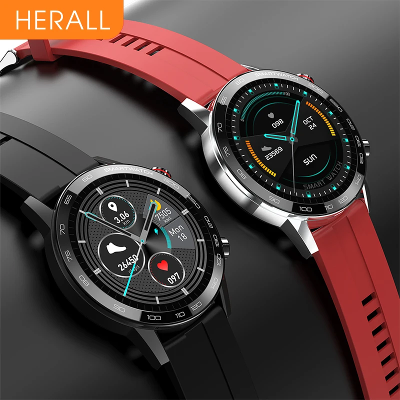 Смарт часы HERALL 2021 ЭКГ для мужчин IP68 Водонепроницаемые с монитором кровяного