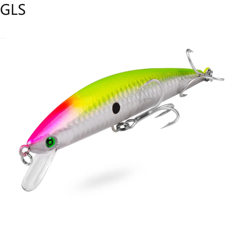 

GLS New Minnow 11CM 41G Sinking Fishing Reel 6 Colors High Quality Hard Bait Dive Depth 0.8-2.7M Plastic Fake Bait
