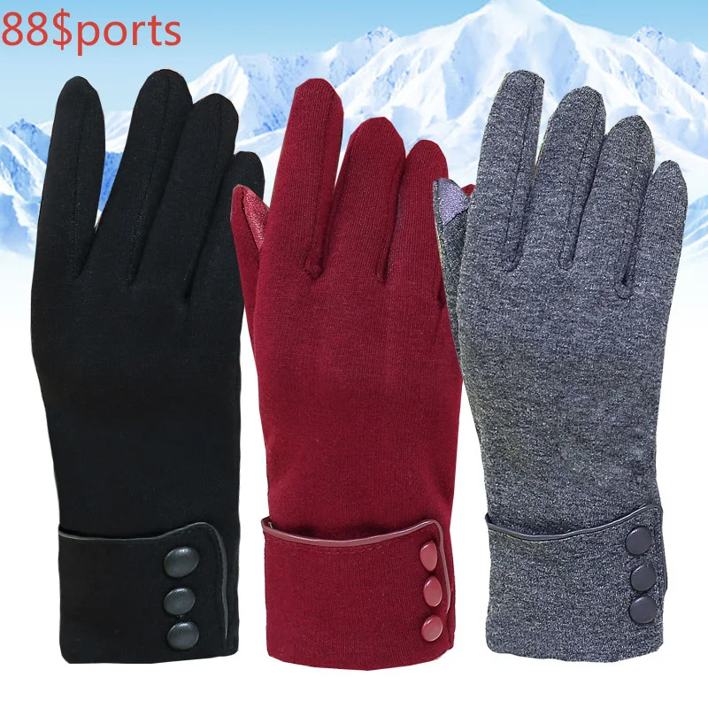 

Winter riding warm fleece gloves do not fall fleece gloves touch screen gloves women's outdoor gloves plus fleece gloves winter