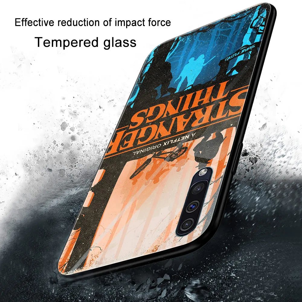 

Stranger Things Phone Case For Samsung A51 A71 A21 A21S A30 A40 A41 A50 A70 M31 S9 S8 S10 S20 Plus Note 20 Ultra 10 Glass Cover