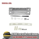 Передний бампер для радиатора RCRUN с креплением для подсветки 110 RC Crawler RC4WD TF2 Tamiya Bruiser Hilux детали для обновления кузова пикапа