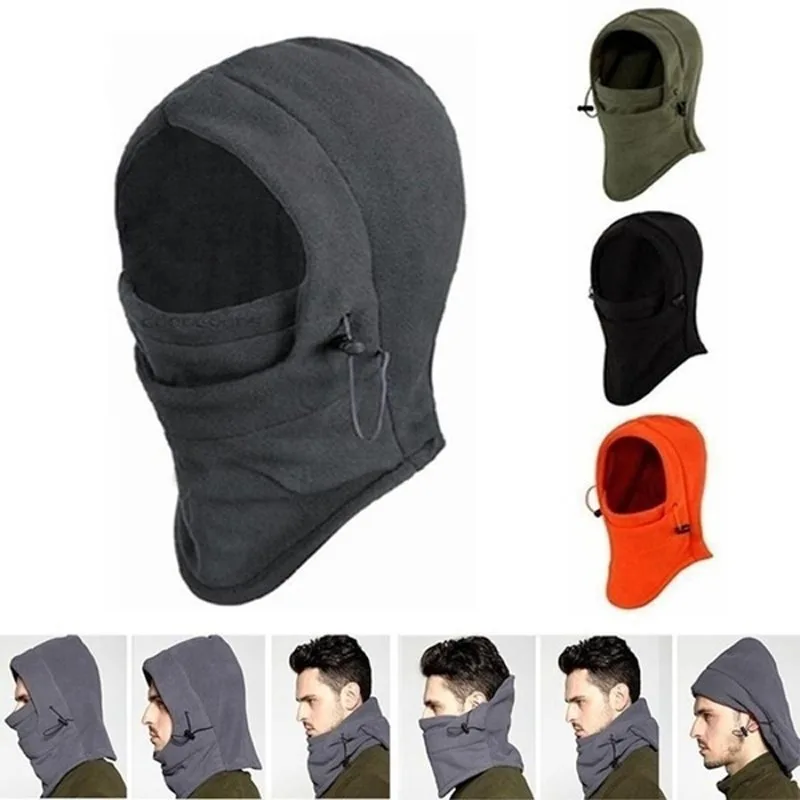 

1PC 3in1 Winter Unisex Women Men Sports Thermal Fleece Scarf Snood Neck Warmer Face Mask Beanie Hats