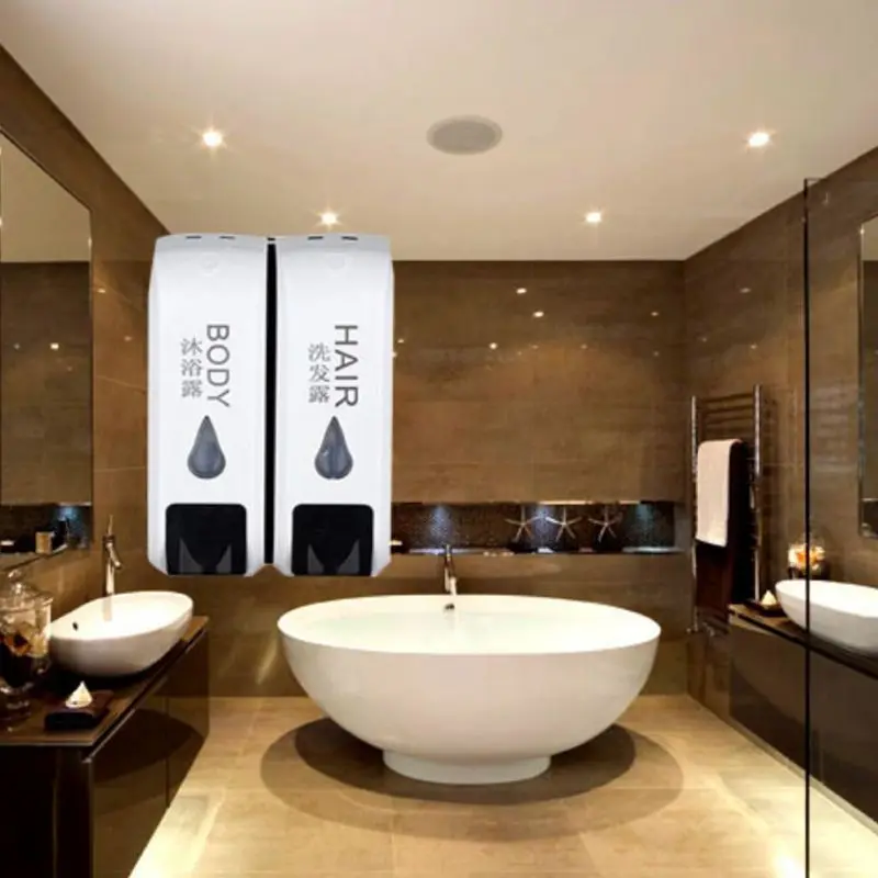 

2020 New 1/2/3 Head Liquid Soap Dispenser Wall Mounted Shower Gel Bottle for Bathroom Kit