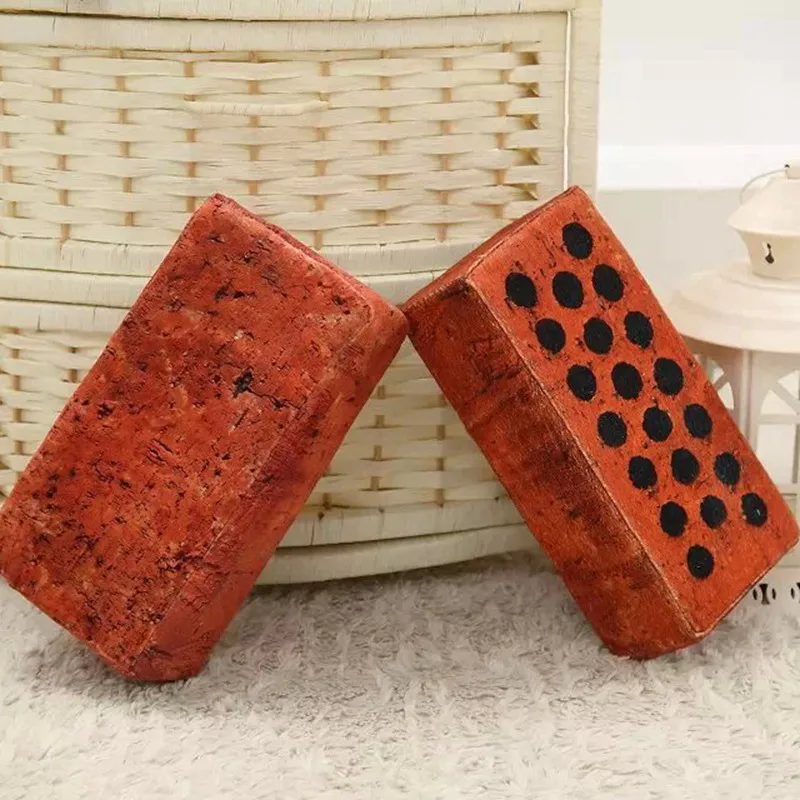 Необычная и Реалистичная имитация кирпича плюшевые игрушки для детей мягкая