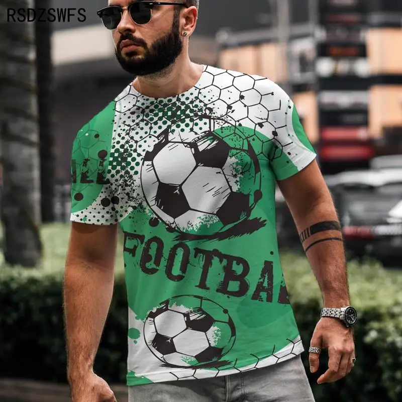 Футболка мужская с принтом граффити модный топ коротким рукавом в стиле ретро