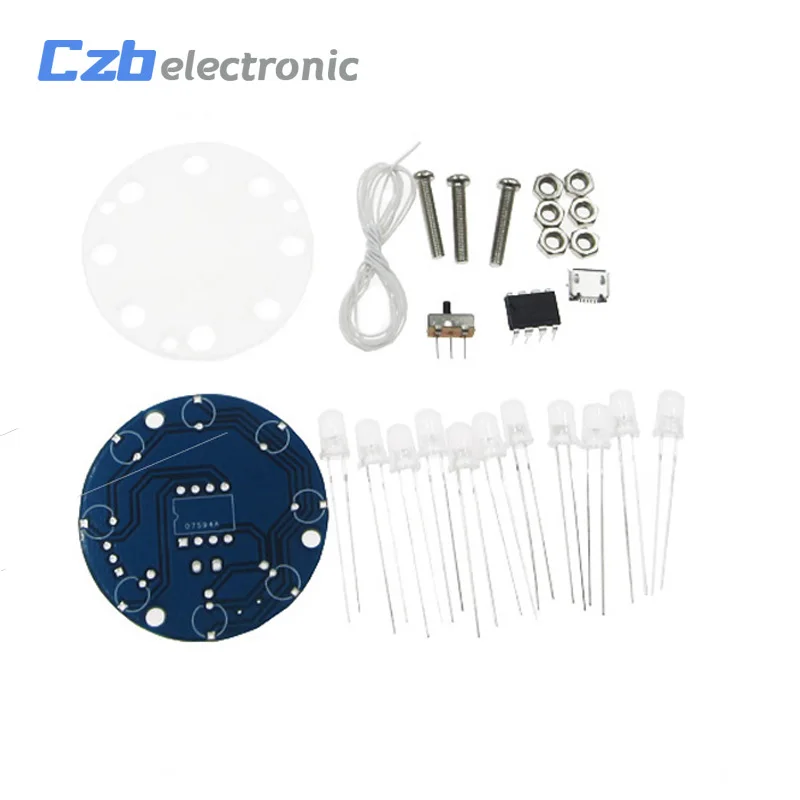 DIY Сделай Сам Рождественская звезда мигающий светодиодный комплект цилиндров с 23