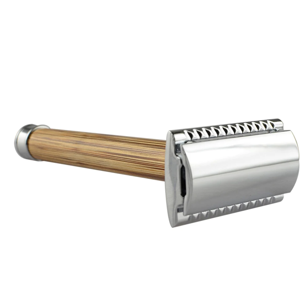 Мужская Ручная Бритва для бороды безопасная бритва с двойными краями длинная