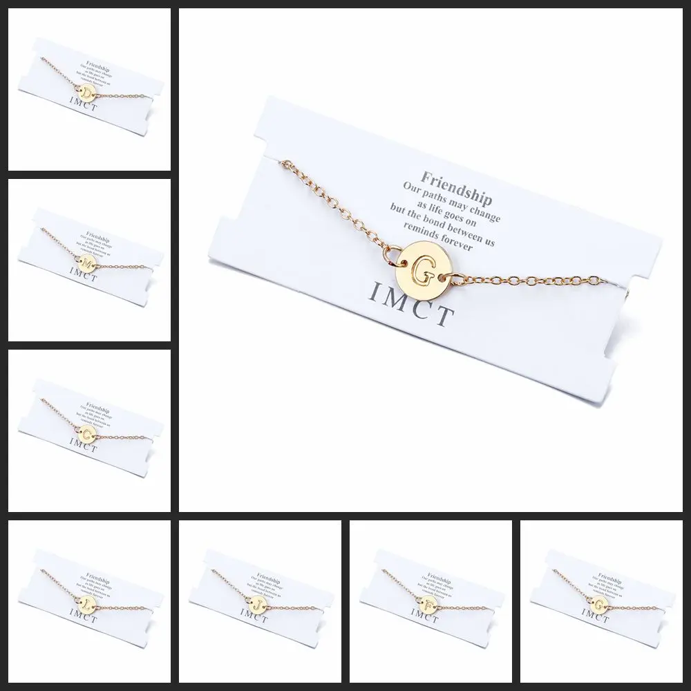 MEIBEADS 1 шт. простые 26 Подвески с буквами Chian Браслет Wish Card ювелирные изделия для