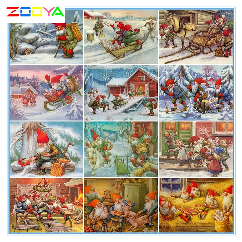 Полностью квадратный 5D Diy бриллиантовый рисунок Рождество Алмазная вышивка