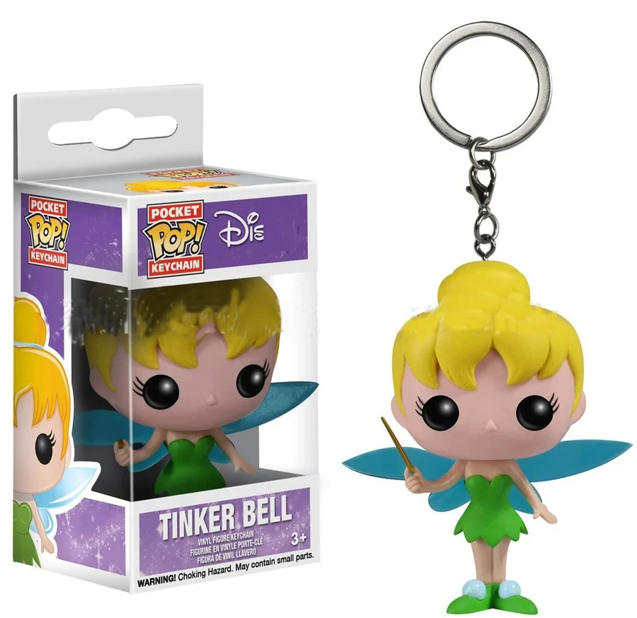tinker bell Funko Pop HP7 Харри Хедвиг Фокс брелок игрушки дисней Олаф Анна Эльза фигурка принцессы брелок Подвески Игрушки Южная парк Кенни - Цвет: tinker bell