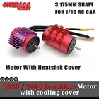 Водонепроницаемый бесщеточный двигатель Surpass Hobby Kk 3650 3660 7700KV 5900KV радиатор охлаждения 3,175 мм вал ESC для радиоуправляемого автомобиля 110 18 112