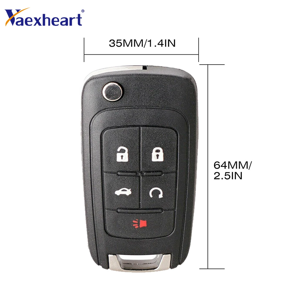 4+1/5 Брелок с кнопкой для дистанционного управления 315 МГц с чипом ID46 для Chevrolet Impala Equinox Cruze Sonic Malibu Camaro OHT01060512 13500222 on.
