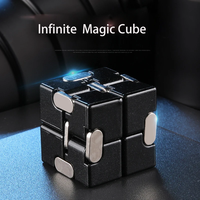 

Infinite Magic Cube Release The Pressure Decompression Toys Vent Children Adult Puzzle Boy RelaxOffice Entertainment Metal